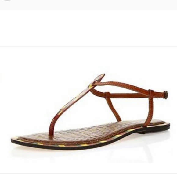 Sam Edleman Gigi 5 Thong Colorful Ankle Strap Sandals Sz 7.5 - Picture 3 of 5